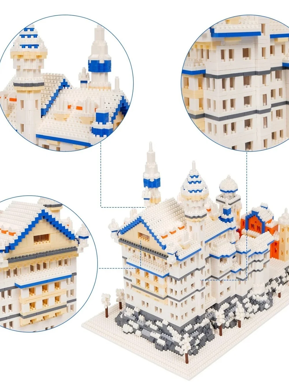 Geniteen Block Set. 4200pcs. Micro Building Blocks Neuschwanstein Castle